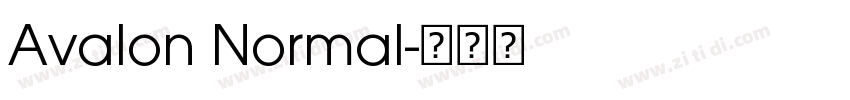 Avalon Normal字体转换